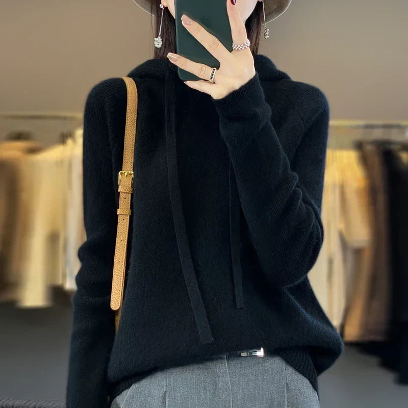 Camilla | Soft Fleece Hoodie - Black