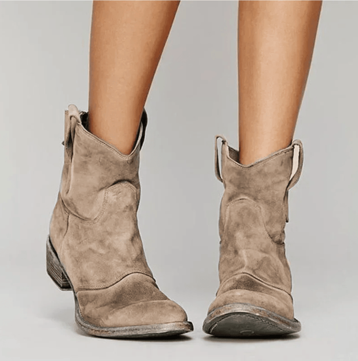 Hailey | Suede Orthopedic Boots - Brown