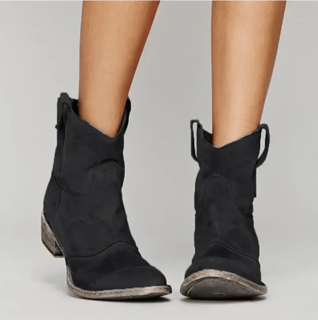 Hailey | Suede Orthopedic Boots - Black