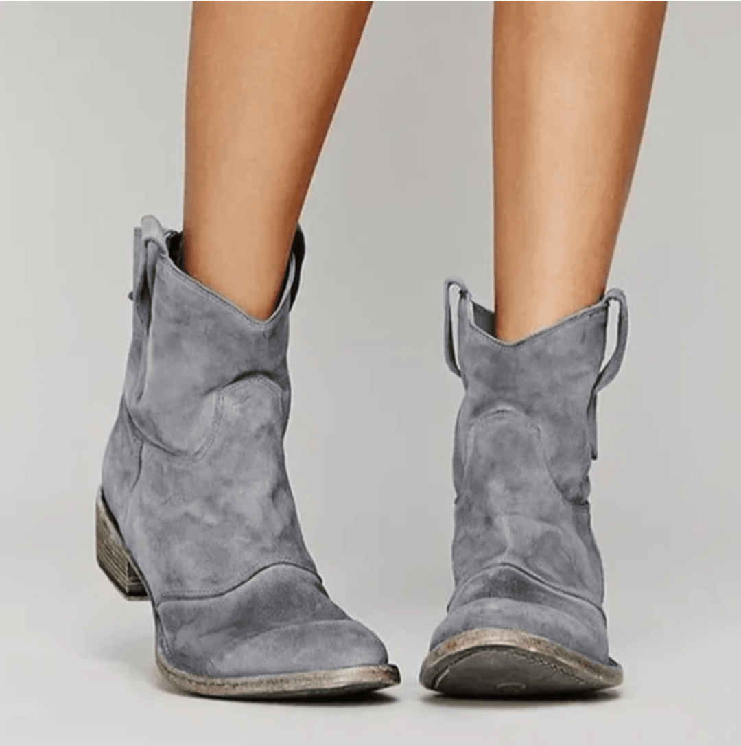 Hailey | Suede Orthopedic Boots - Grey
