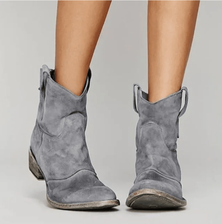 Hailey | Suede Orthopedic Boots - Grey