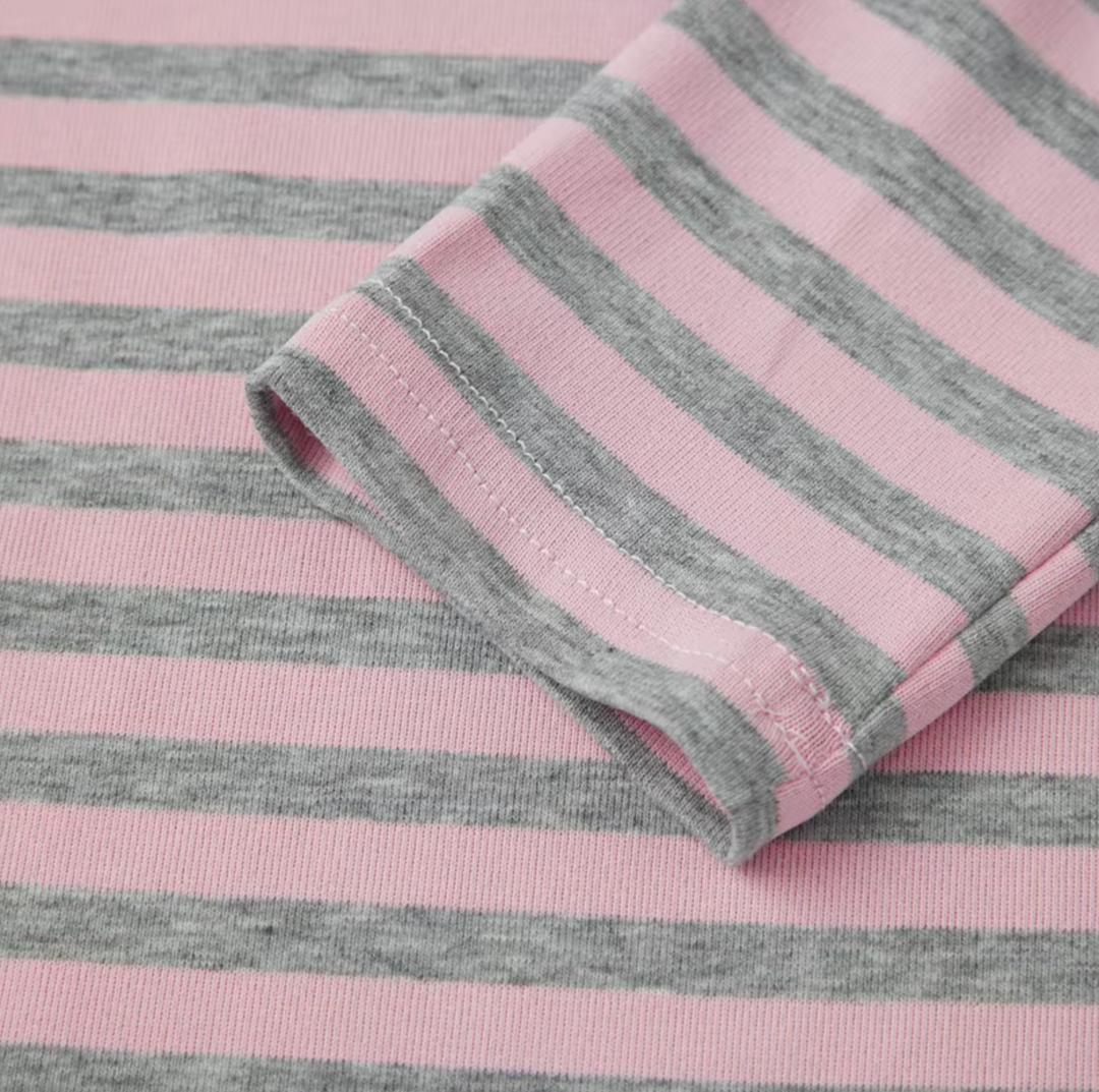 Nora | Striped Long Sleeve Shirt - Helen & Olivia Manhattan
