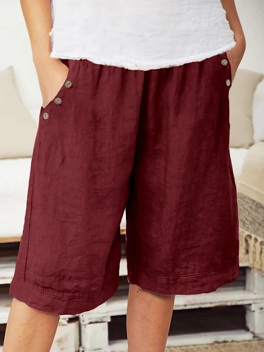 Reeve | Gamba Larga Elastic-Waist Shorts