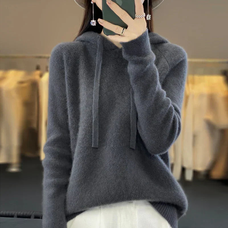 Camilla | Soft Fleece Hoodie - Dark Grey