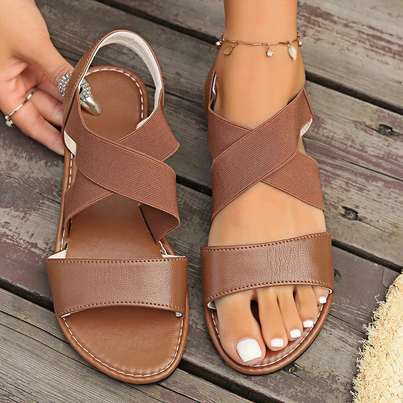 Ilaria | Sandals Incrociati with Elastico