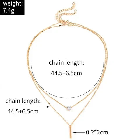 Vintage Necklace Completo with Gold Pendant