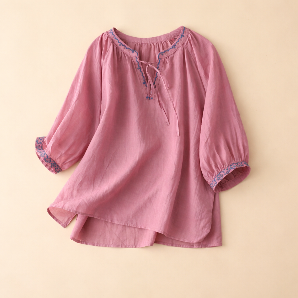 Emma | Linen Blouse - Helen & Olivia Manhattan