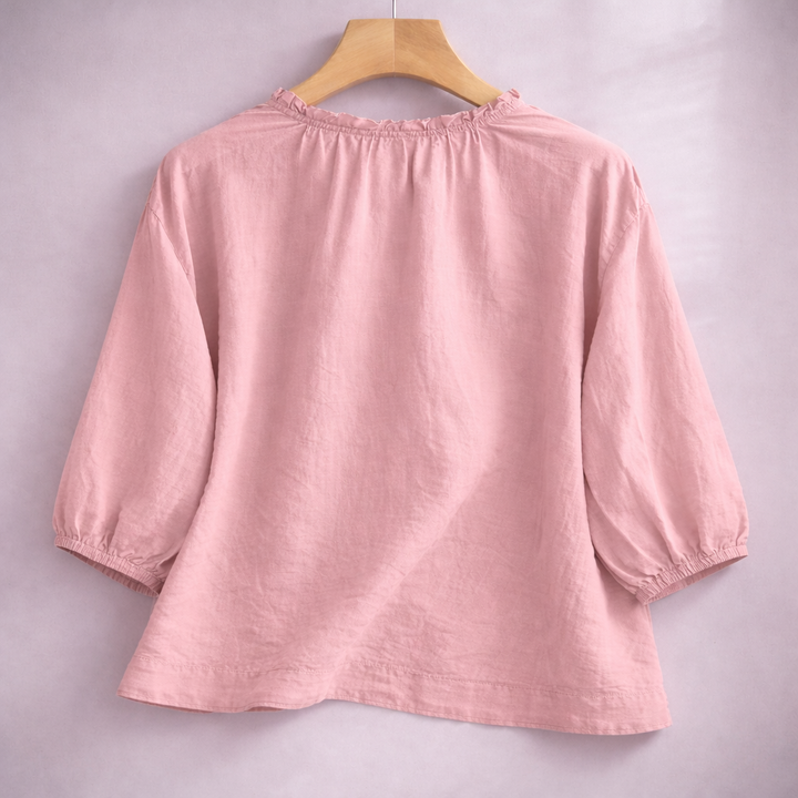 Marlow | Cotton Linen Top - Helen & Olivia Manhattan