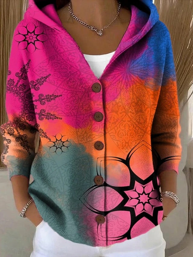Patchouli | Artistic Cardigan - Fuchsia