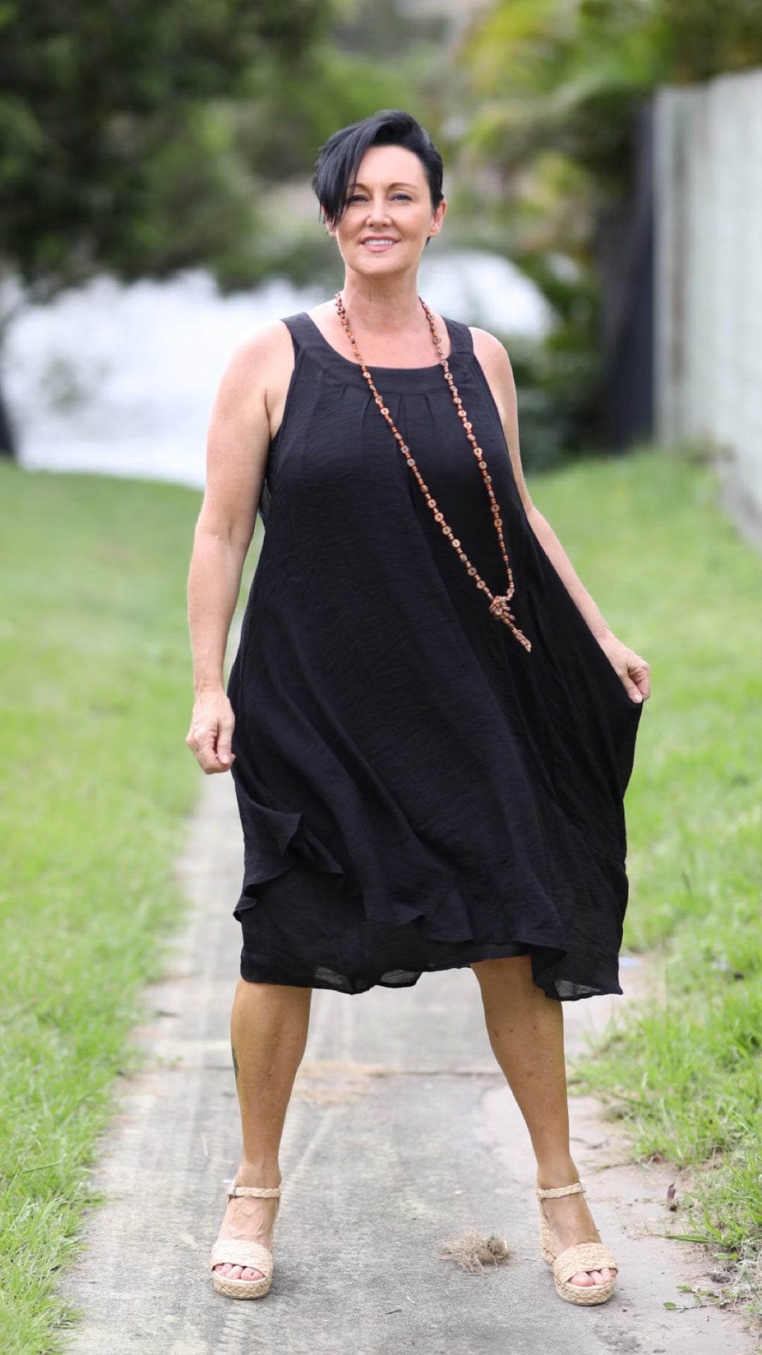 Faye | Bamboo Fiber Midi Dress