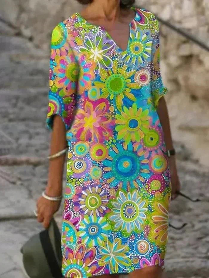 Nira | Dress Midi Floral Vivace