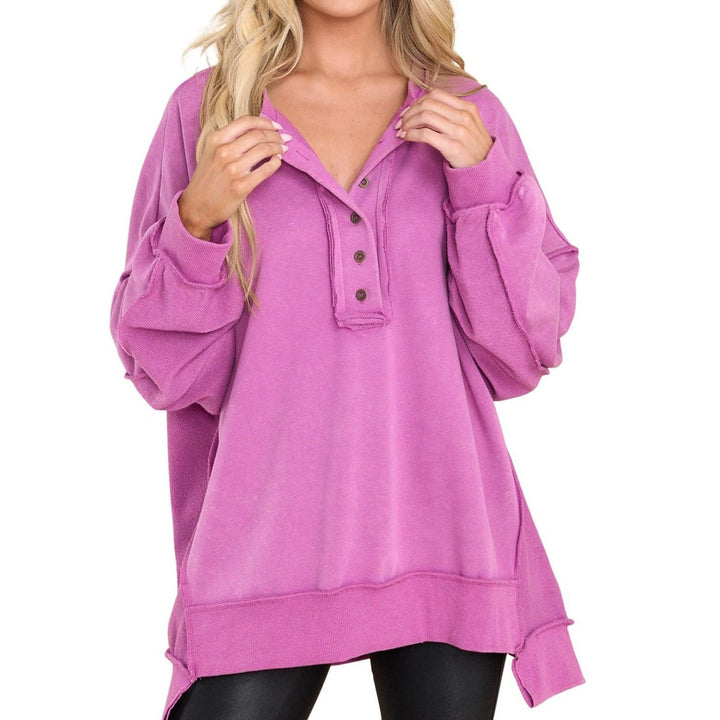 GABRIELLA | Cozy Casual Sweatshirt - Red