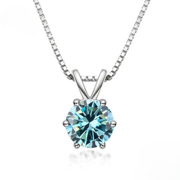 Necklace Solitario Elegant with Moissanite