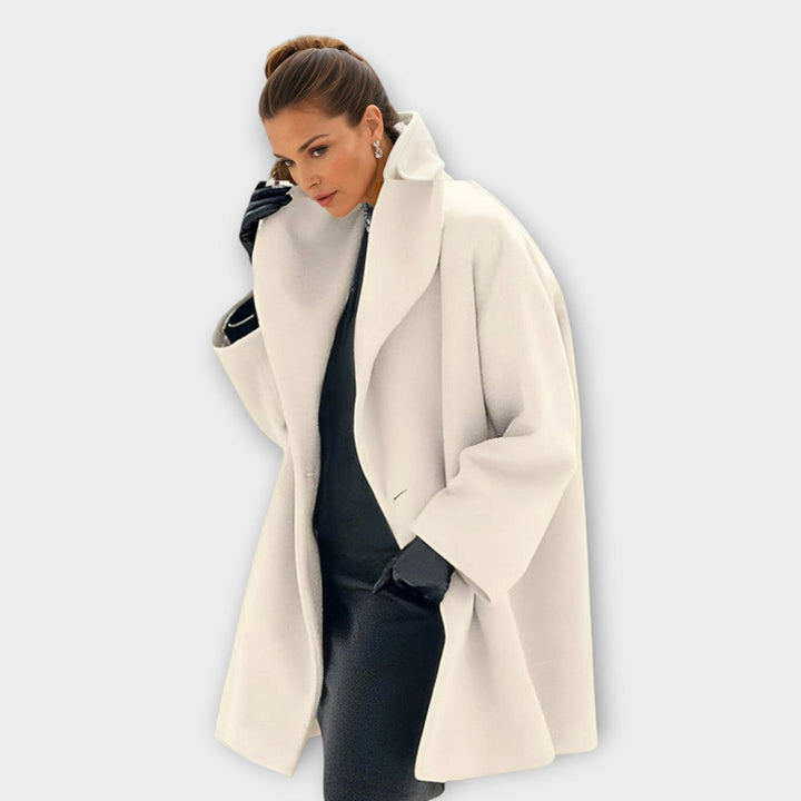 Valerie | Coat Long Détendue - Pourpre