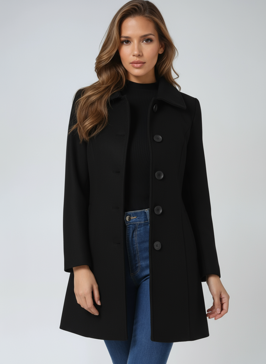 Naomi | Tailored Button Coat - 