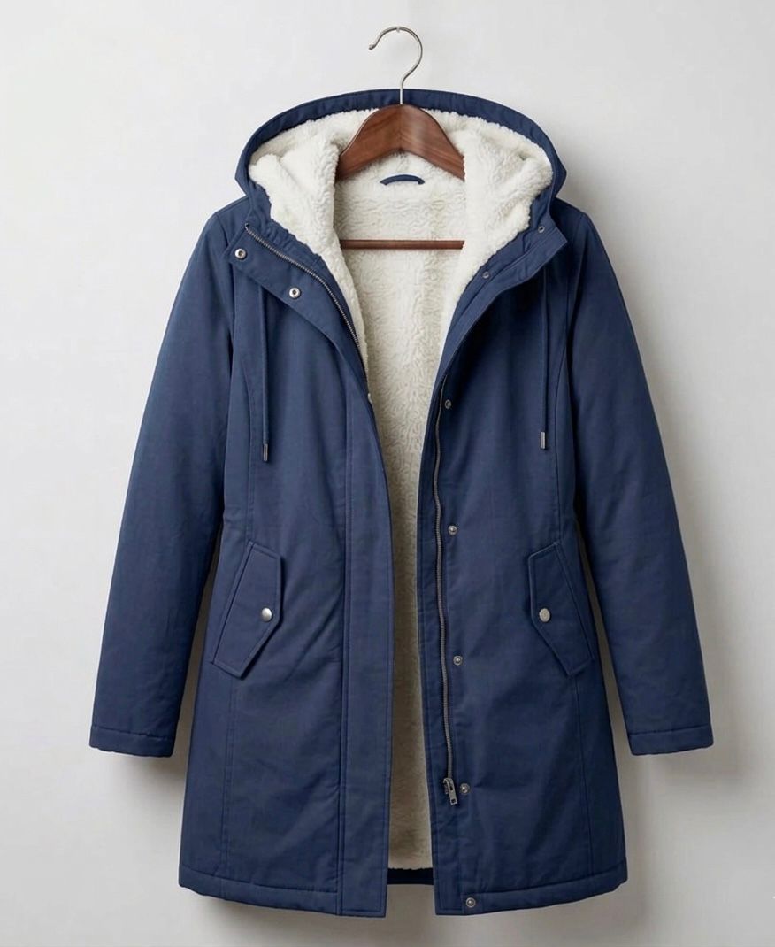 Ursula | Parka D'Hiver Doublée Polaire - Black