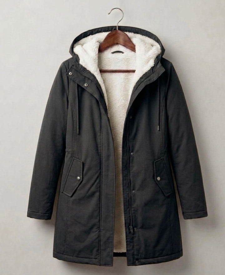 Ursula | Parka D'Hiver Doublée Polaire - Red