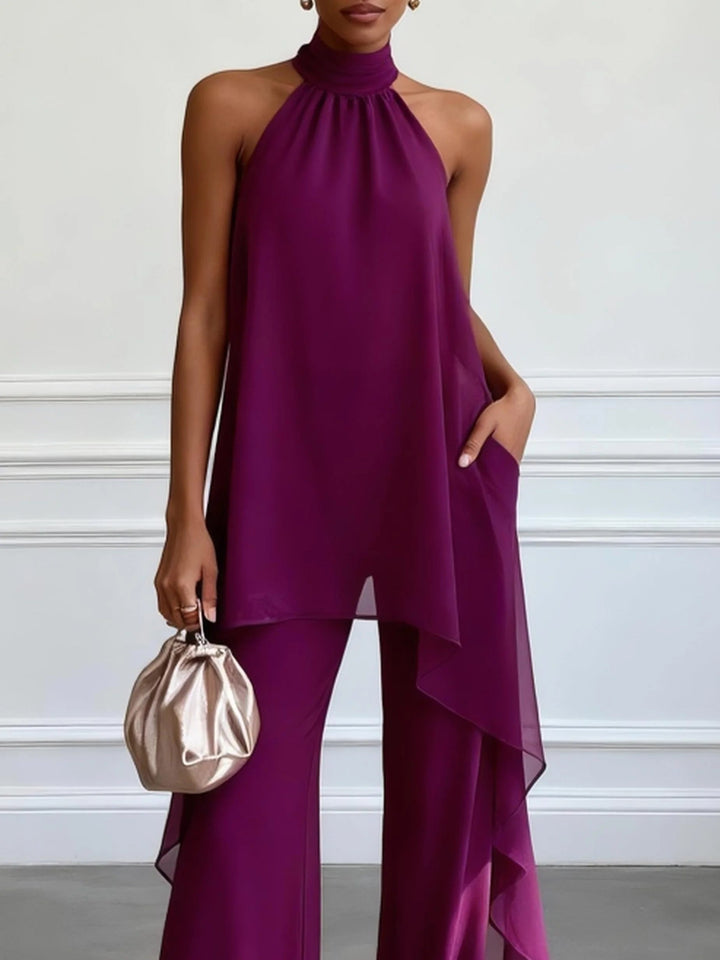 Amethyra | Purple Top & Pants Completo