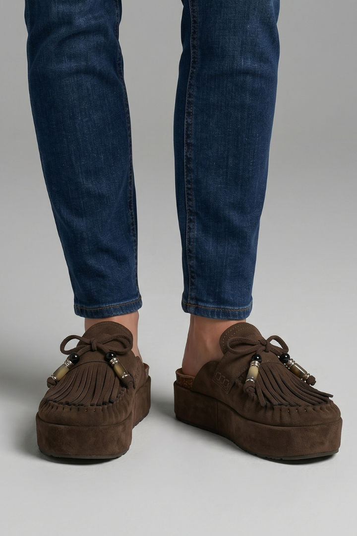 Nia | Slip-On Leather Sandals