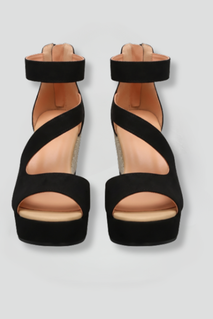 Faye | Zip-Back Sandals