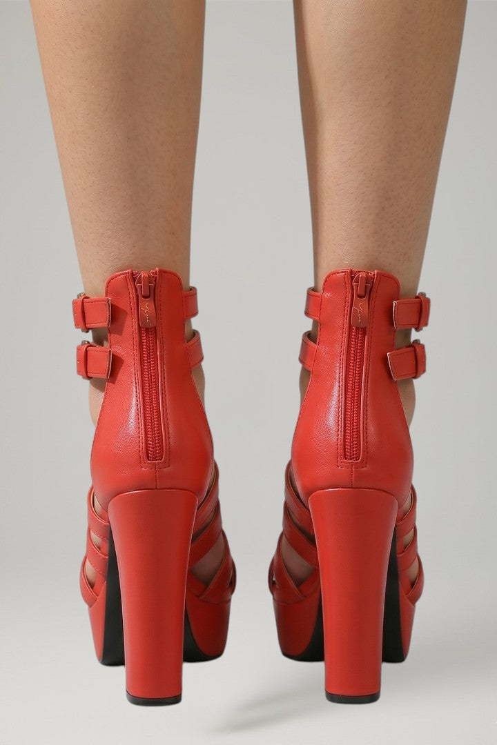 Zoe | Platform Leather Sandals