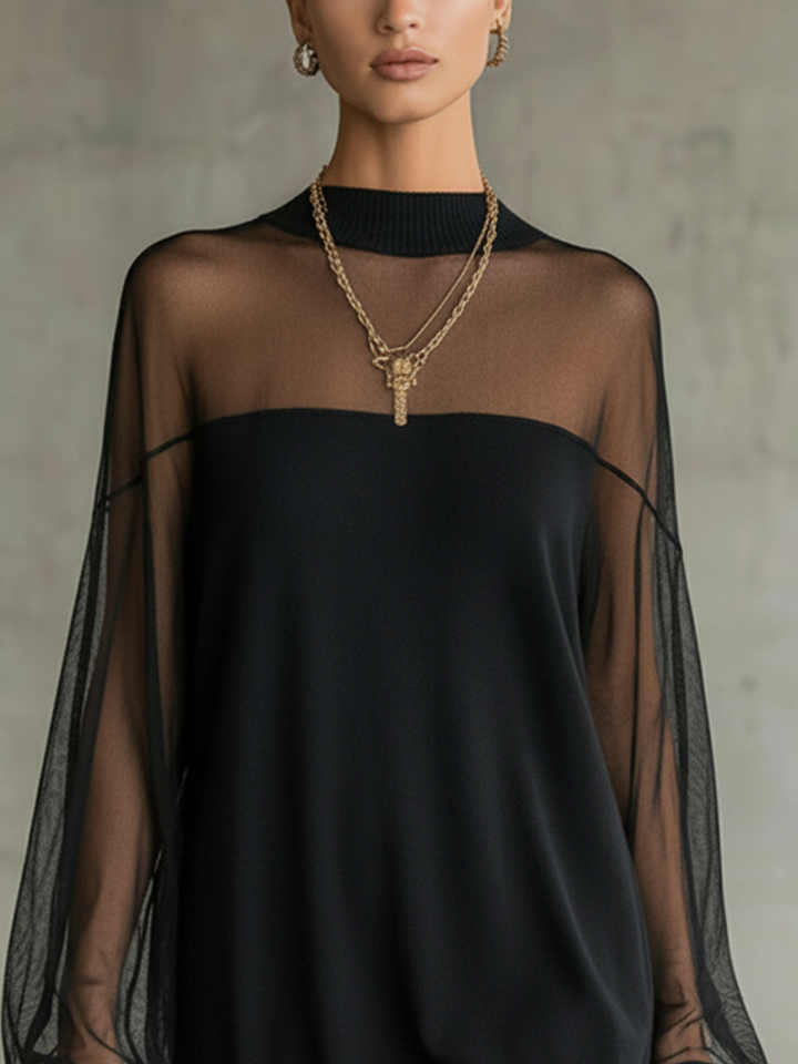Domitille | Mini Black Dress - Helen & Olivia Manhattan