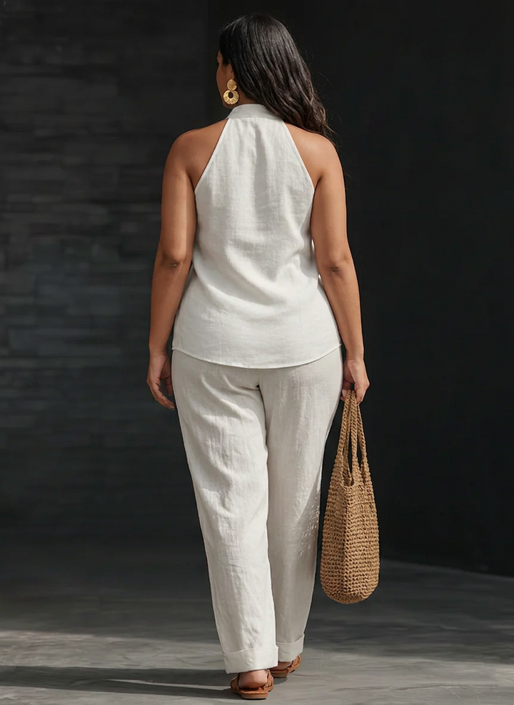 Zoë™ Sleeveless Set with Wide Pants