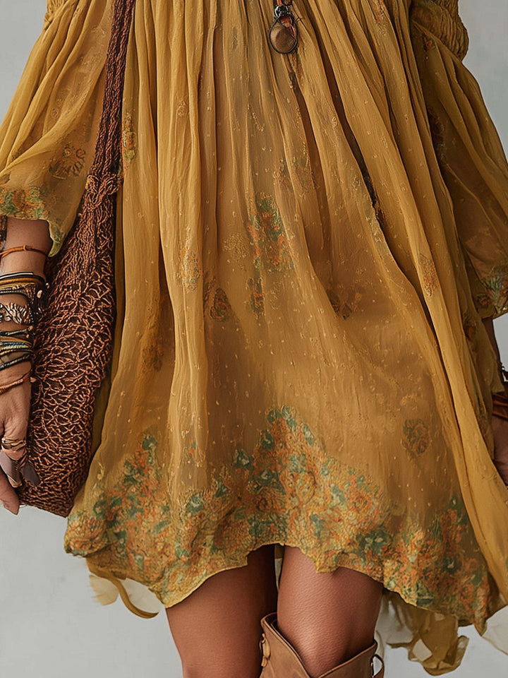 Jonquille | Mini Yellow Dress - Helen & Olivia Manhattan