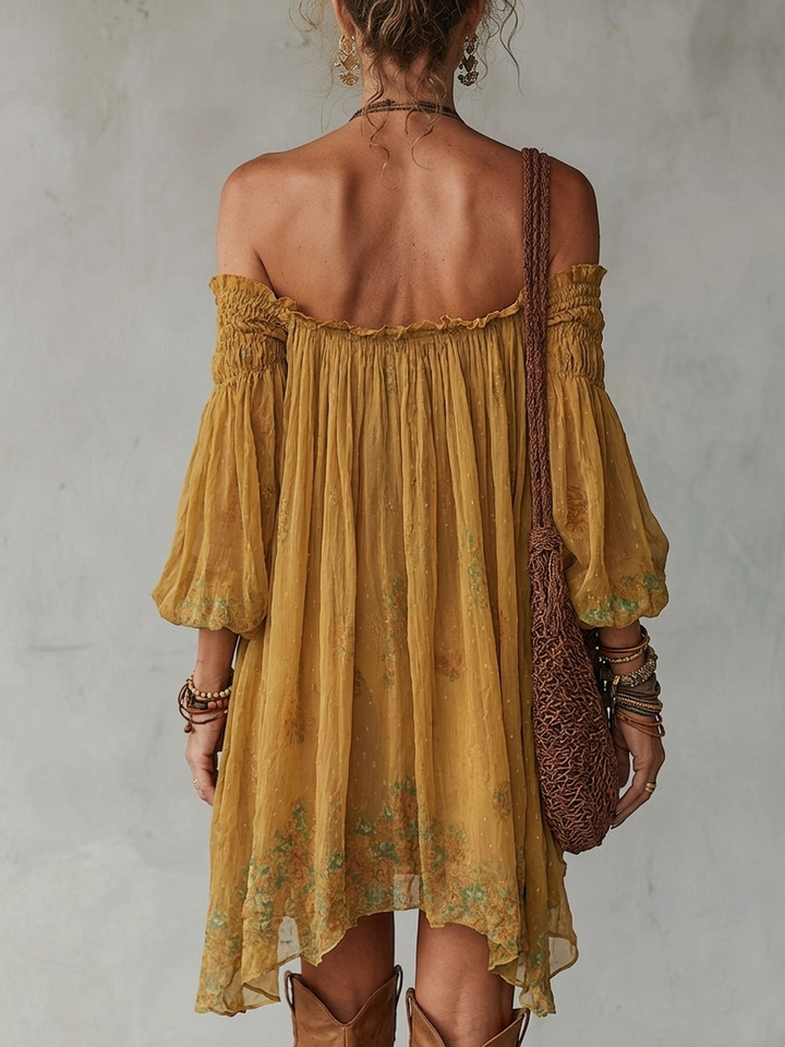 Jonquille | Mini Yellow Dress - Helen & Olivia Manhattan