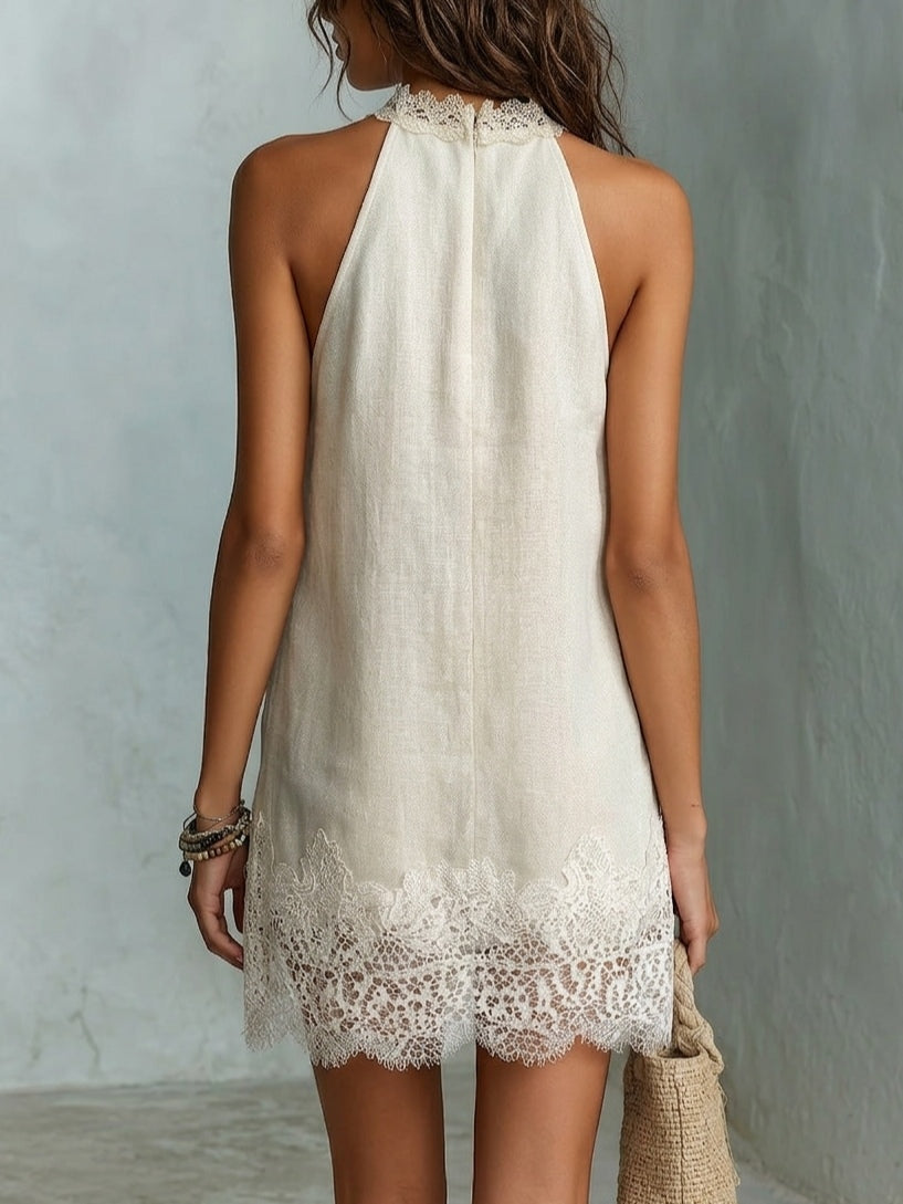 Blanche | Mini White Dress - Helen & Olivia Manhattan