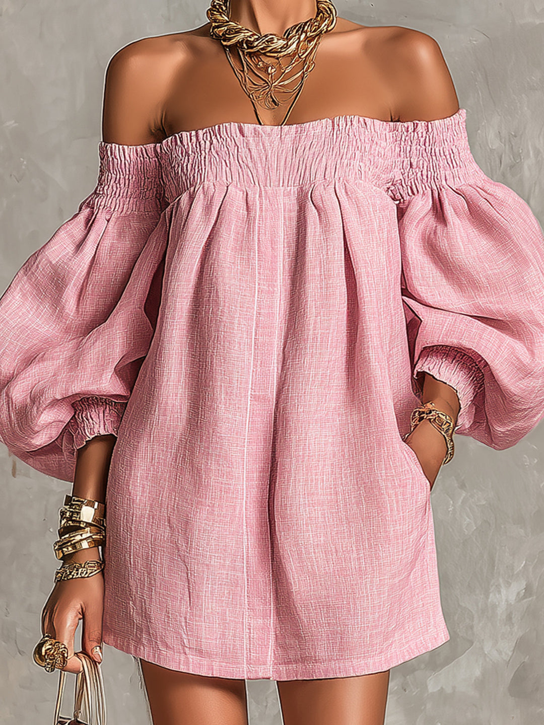 Rosabelle | Mini Pink Dress - Helen & Olivia Manhattan