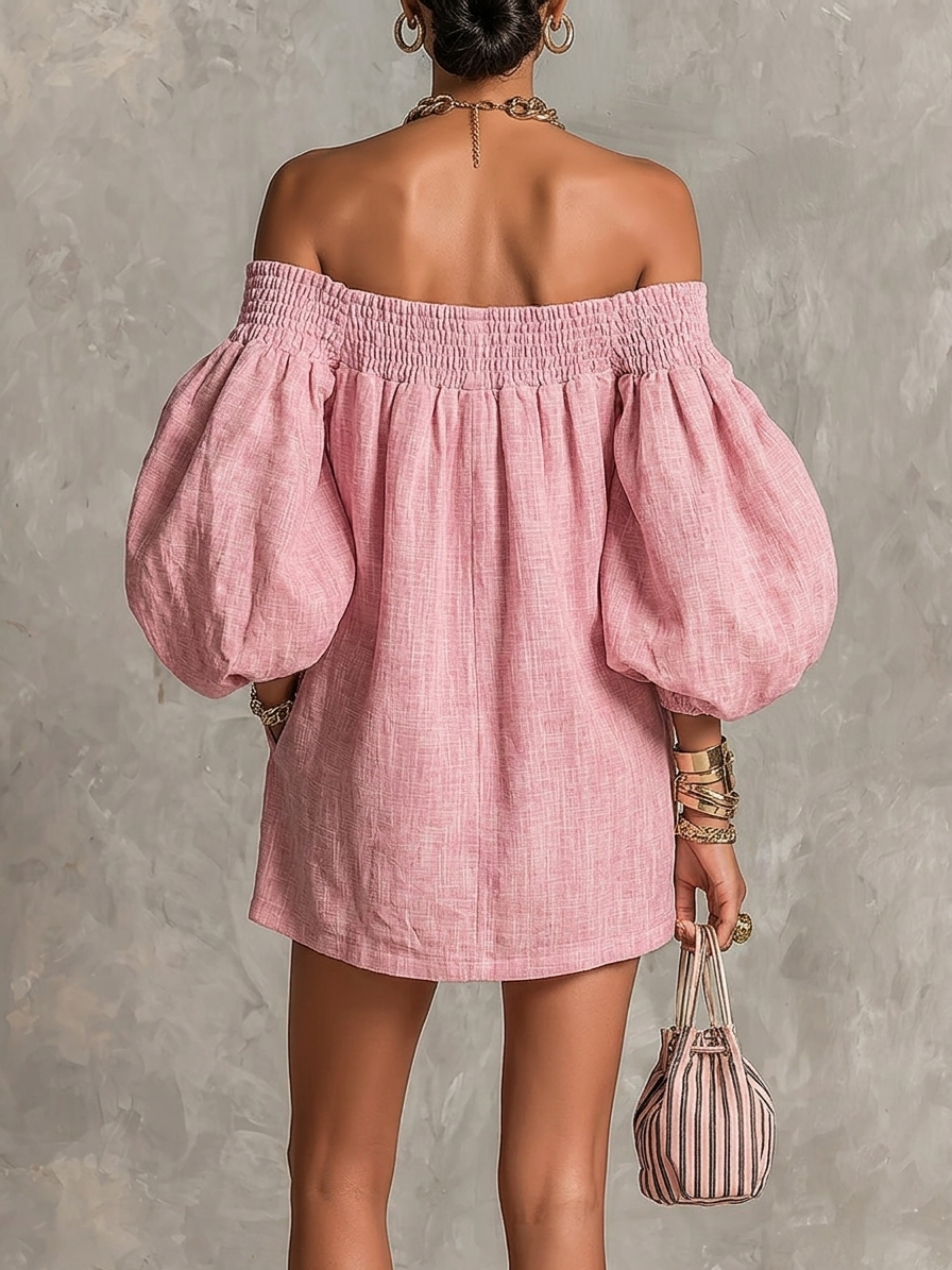 Rosabelle | Mini Pink Dress - Helen & Olivia Manhattan