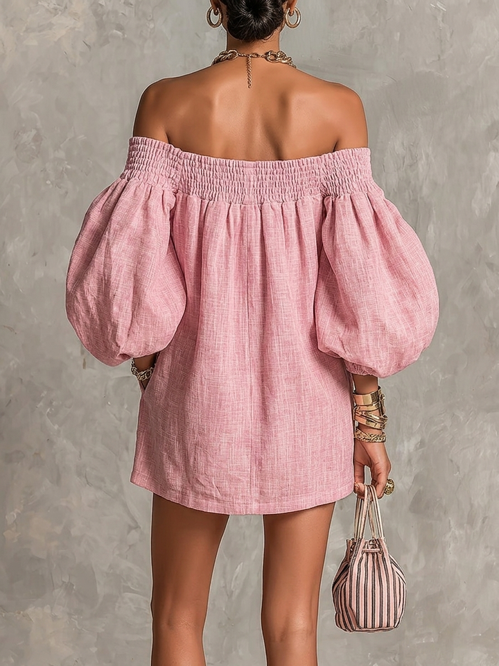 Rosabelle | Mini Pink Dress - Helen & Olivia Manhattan