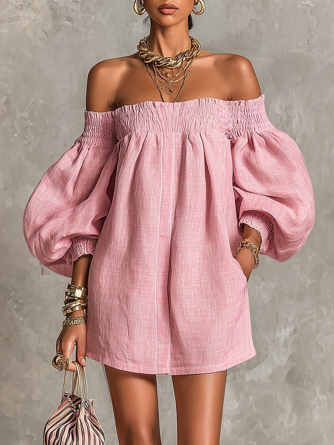 Rosabelle | Mini Pink Dress - Helen & Olivia Manhattan