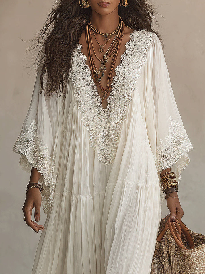 Liora | Bohemian Lace Dress - 