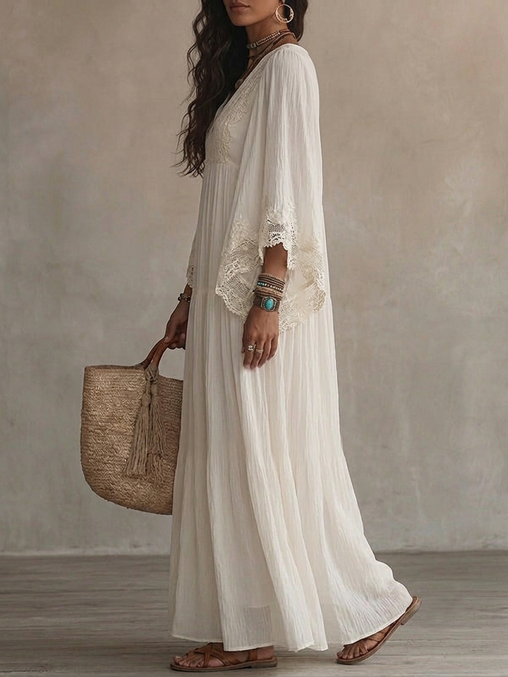 Liora | Bohemian Lace Dress - 
