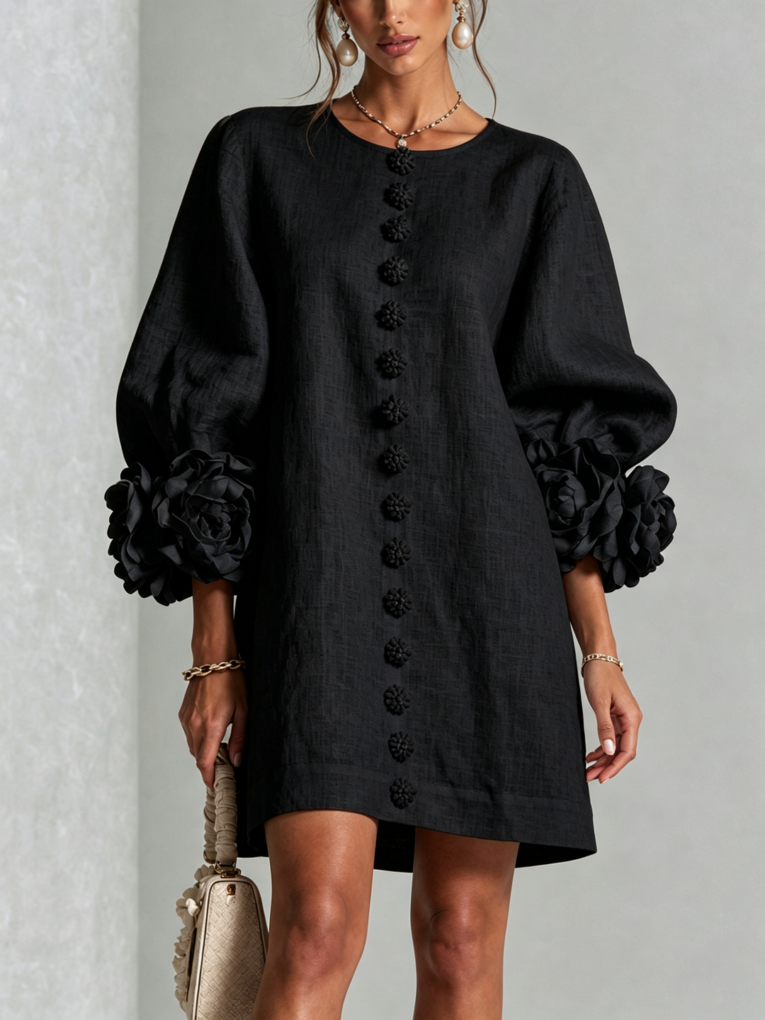Rosaline | Effortless Button-Down Mini Dress