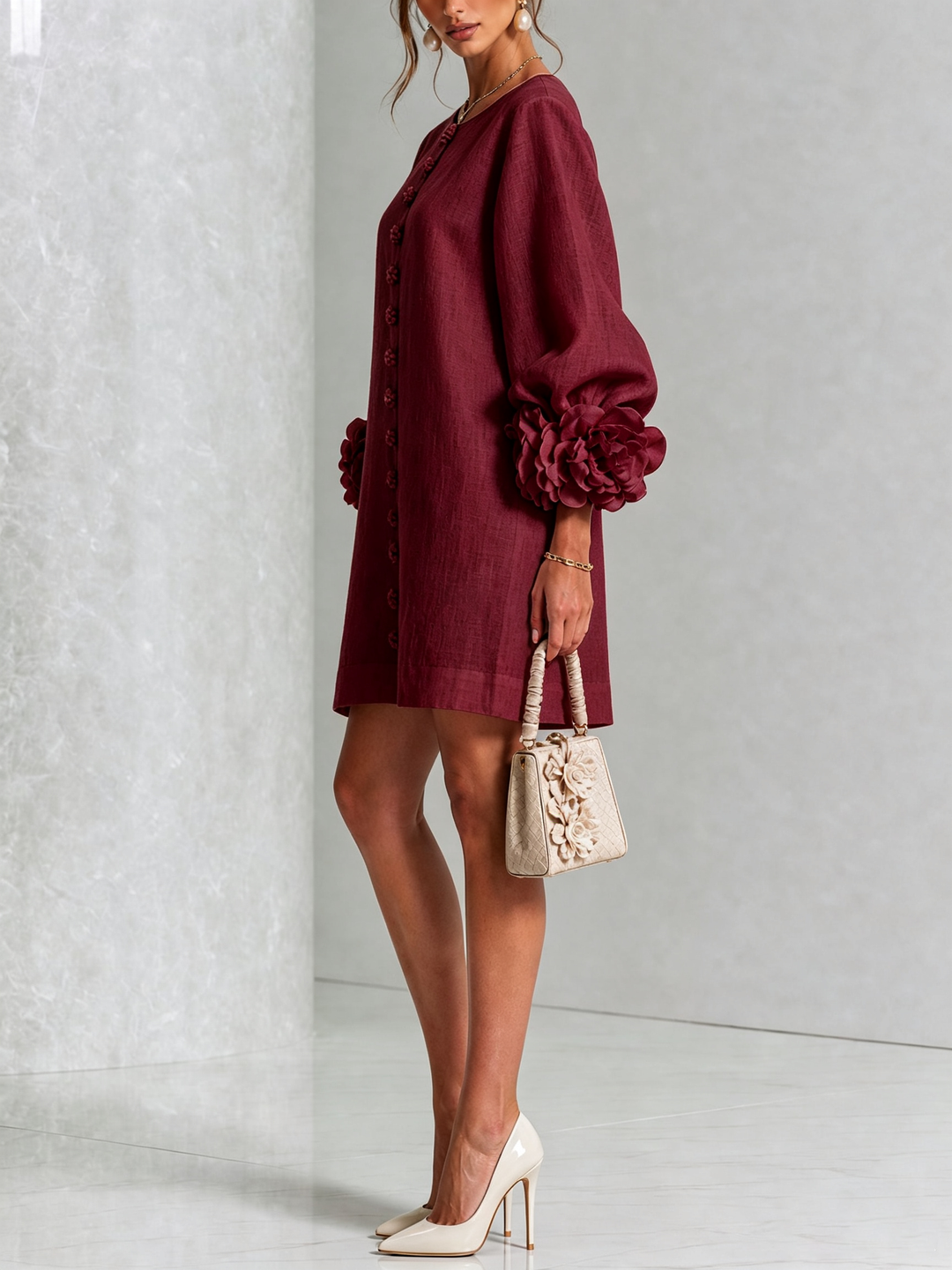 Rosaline | Effortless Button-Down Mini Dress