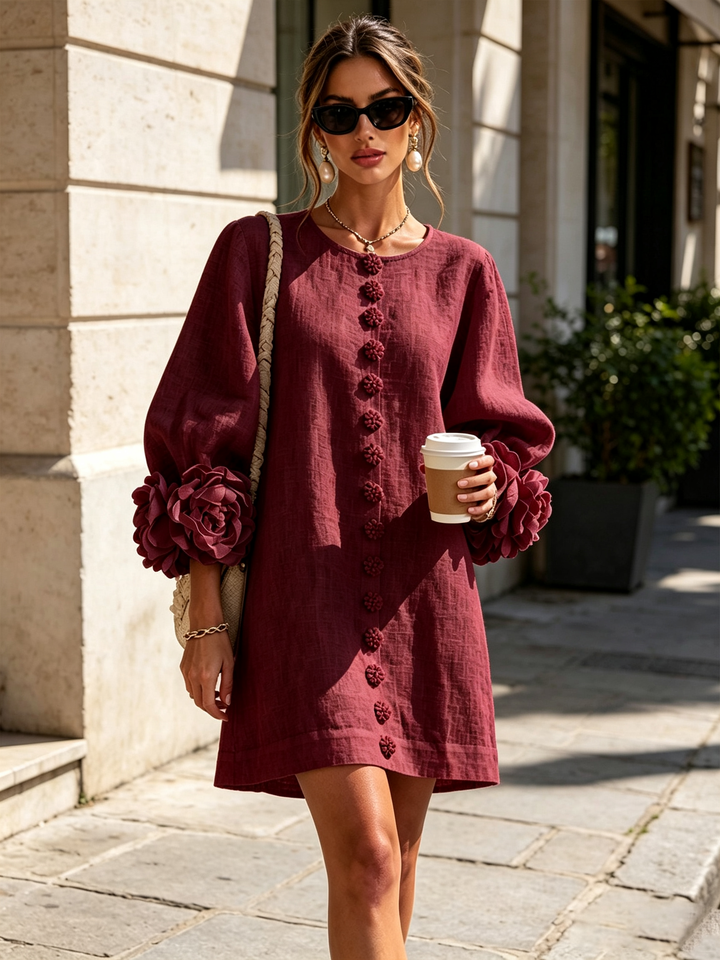 Rosaline | Effortless Button-Down Mini Dress