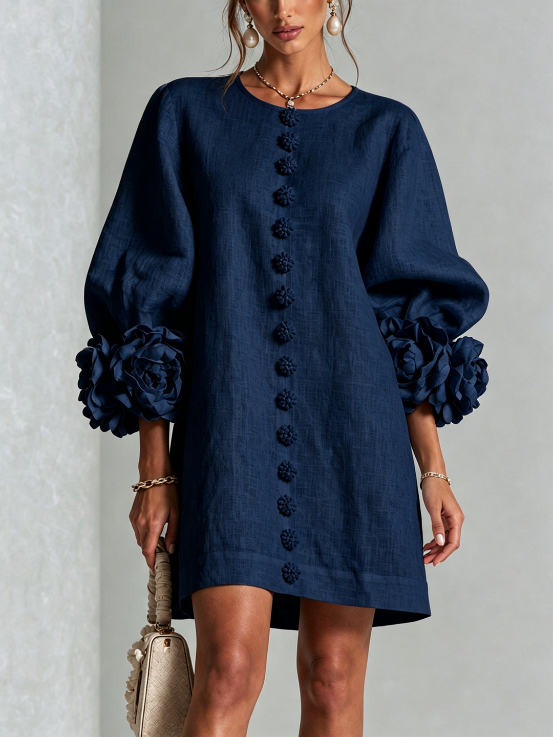 Rosaline | Effortless Button-Down Mini Dress