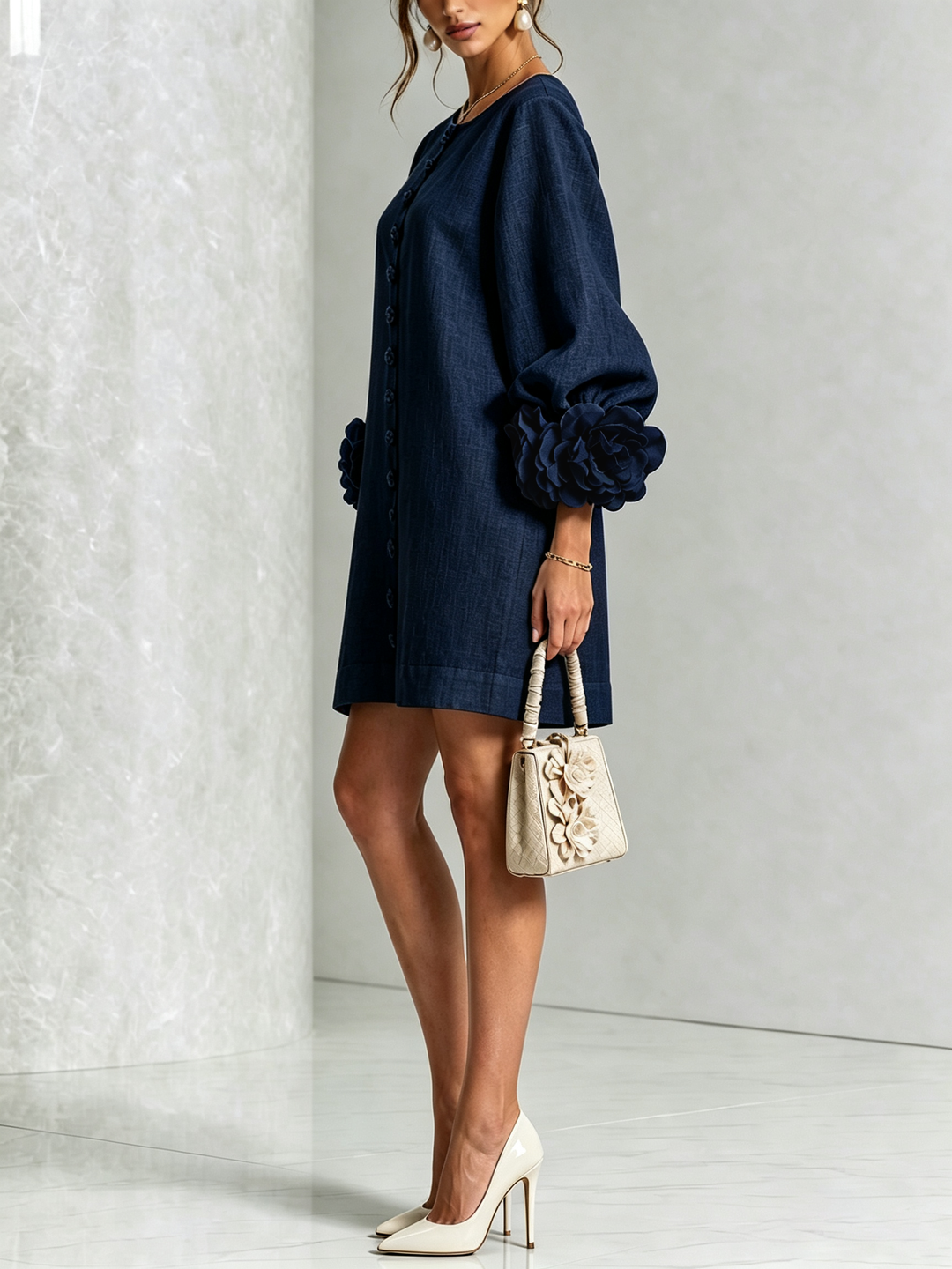 Rosaline | Effortless Button-Down Mini Dress