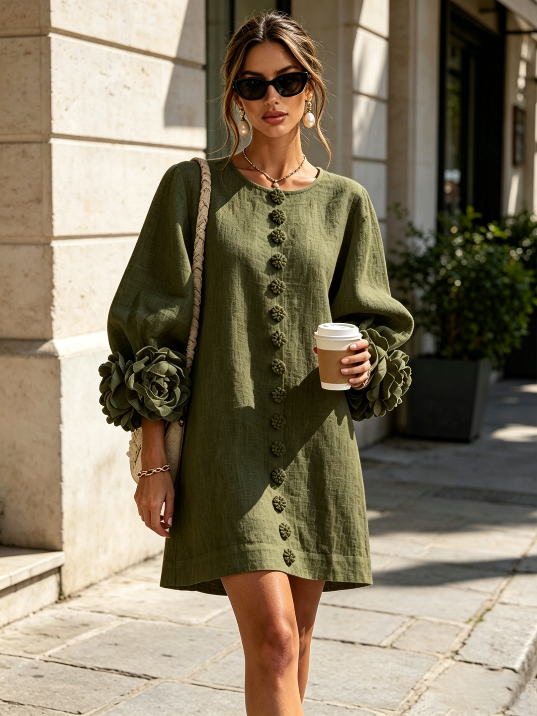 Rosaline | Effortless Button-Down Mini Dress