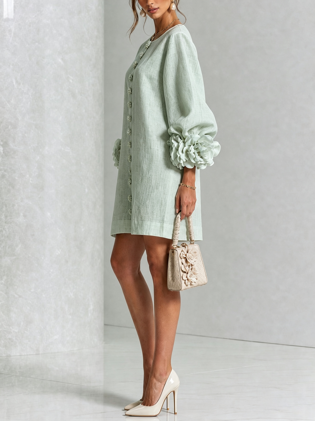 Rosaline | Effortless Button-Down Mini Dress