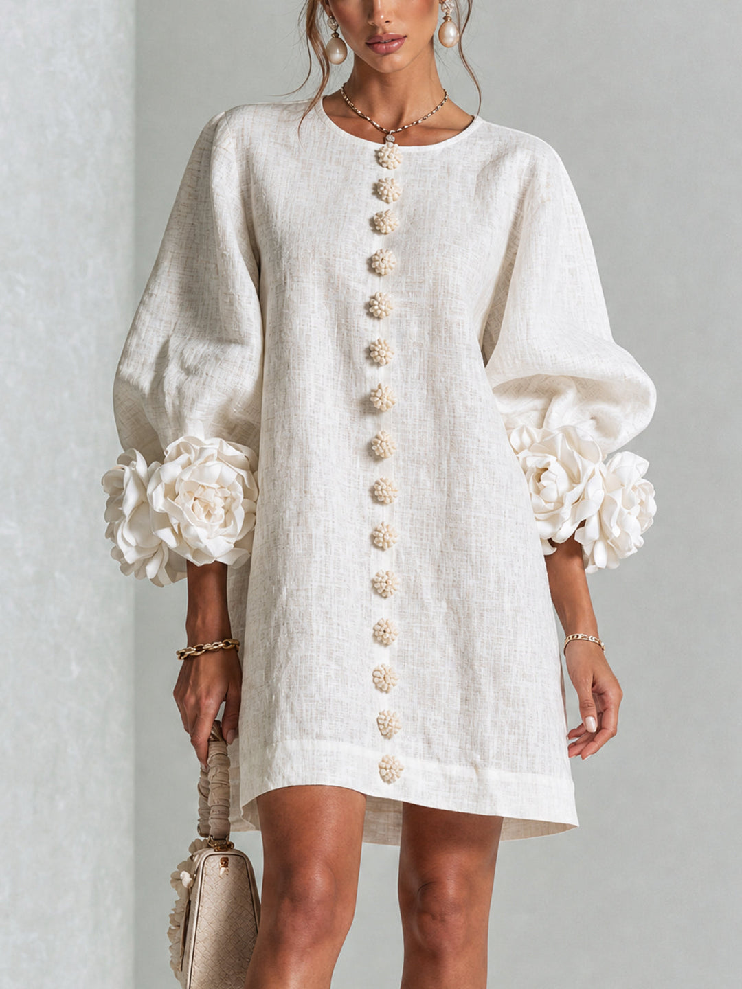 Rosaline | Effortless Button-Down Mini Dress