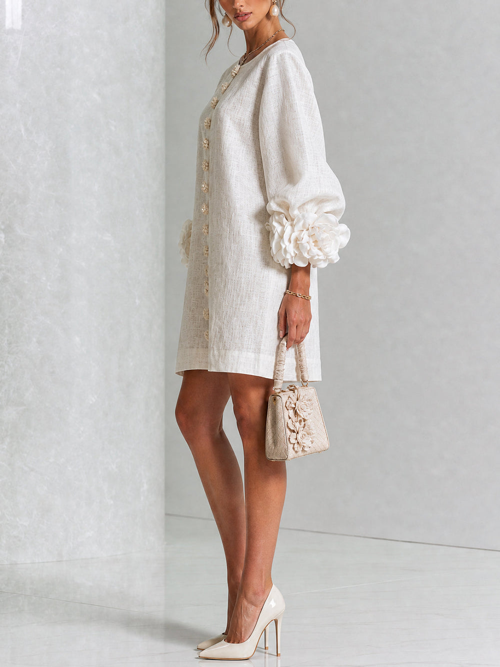 Rosaline | Effortless Button-Down Mini Dress