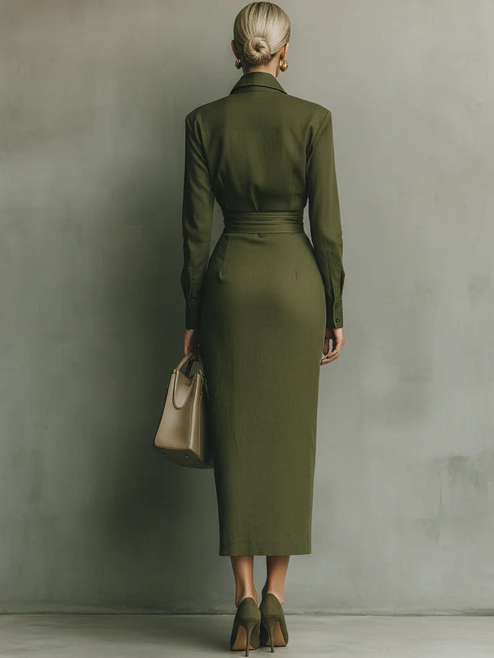 Caterina | Elegantes, figurbetontes Maxikleid - Helen & Olivia Manhattan