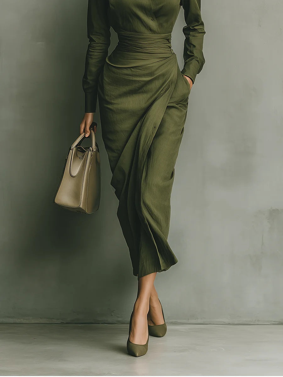 Caterina | Elegantes, figurbetontes Maxikleid - Helen & Olivia Manhattan