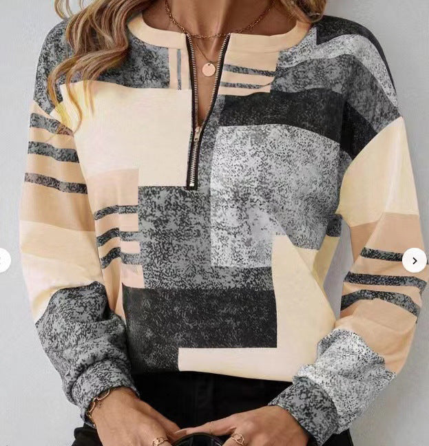 STACEY | Half | Zip Sweater - Orange