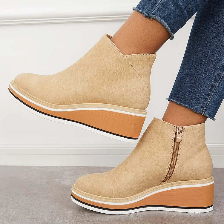 Marilena | Vegan Leather Ankle Boots - Helen & Olivia Manhattan
