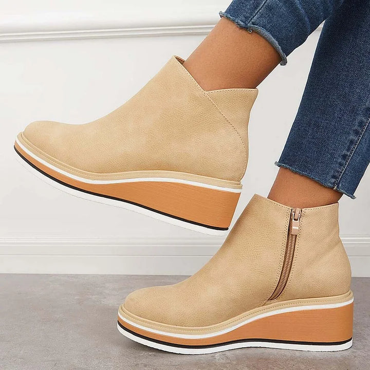 Marilena | Vegan Leather Ankle Boots - Helen & Olivia Manhattan